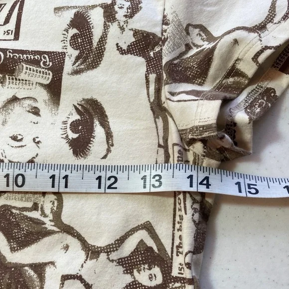 Urban Outfitters Brown & Cream Pinup Girl Graphic Dress - Picture 9 of 10